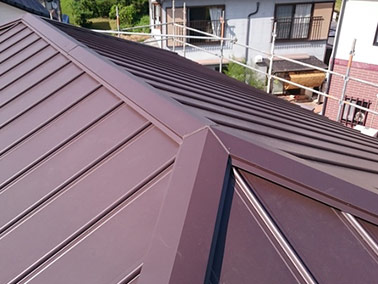 京都の屋根カバー工法