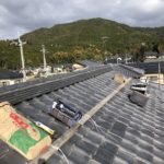 京都市山科区にて瓦屋根の葺き直し工事